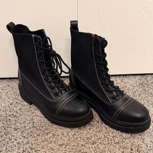 Falls Creek Black Combat Boots